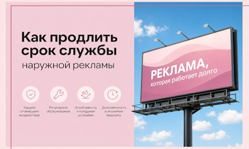 Как продлить срок службы наружной рекламы в  Балакове