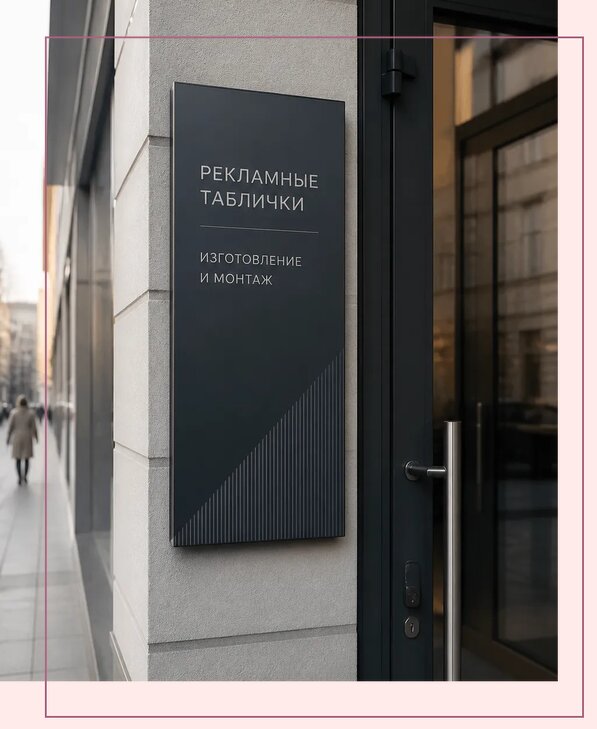 Рекламные таблички в Балакове по цене от 4580 р. | Аванза-Блк