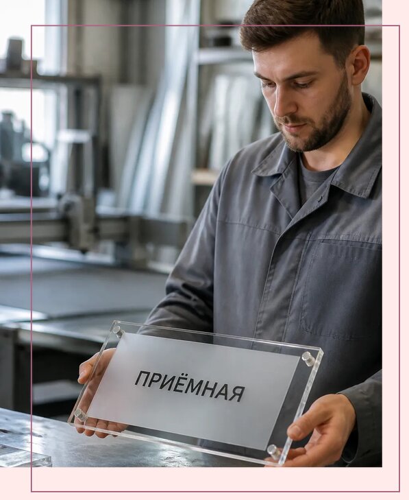 Таблички из оргстекла на заказ в Балакове от 3969 р. | Аванза-Блк
