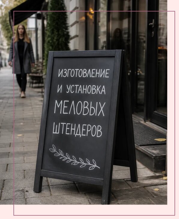 Меловые штендеры в Балакове по цене от 6615 р. | Аванза-Блк